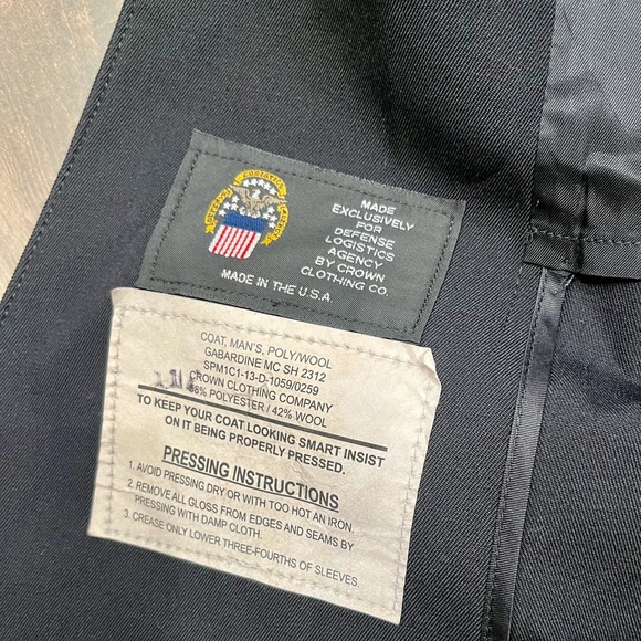 US Marine Corps Service Dress Uniform Jacket Coat 40S Crown clothing co. - Picture 5 of 9